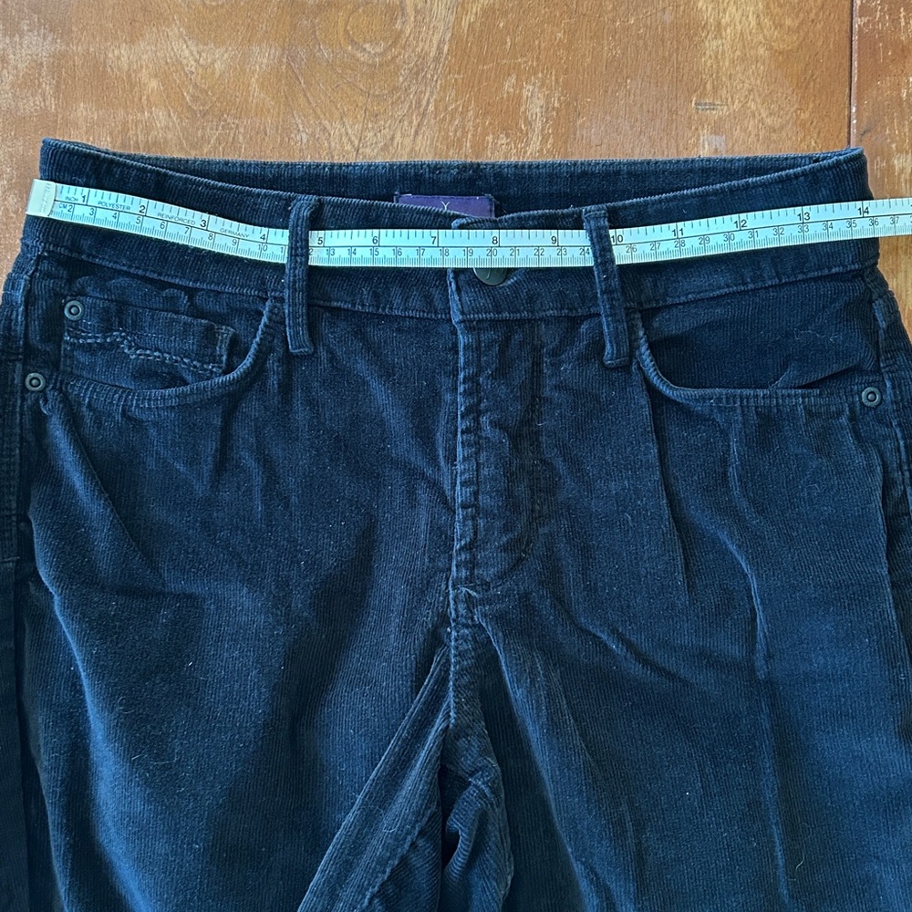 NYDJ Black Corduroy Legging Jeans 0P - Picture 11 of 14